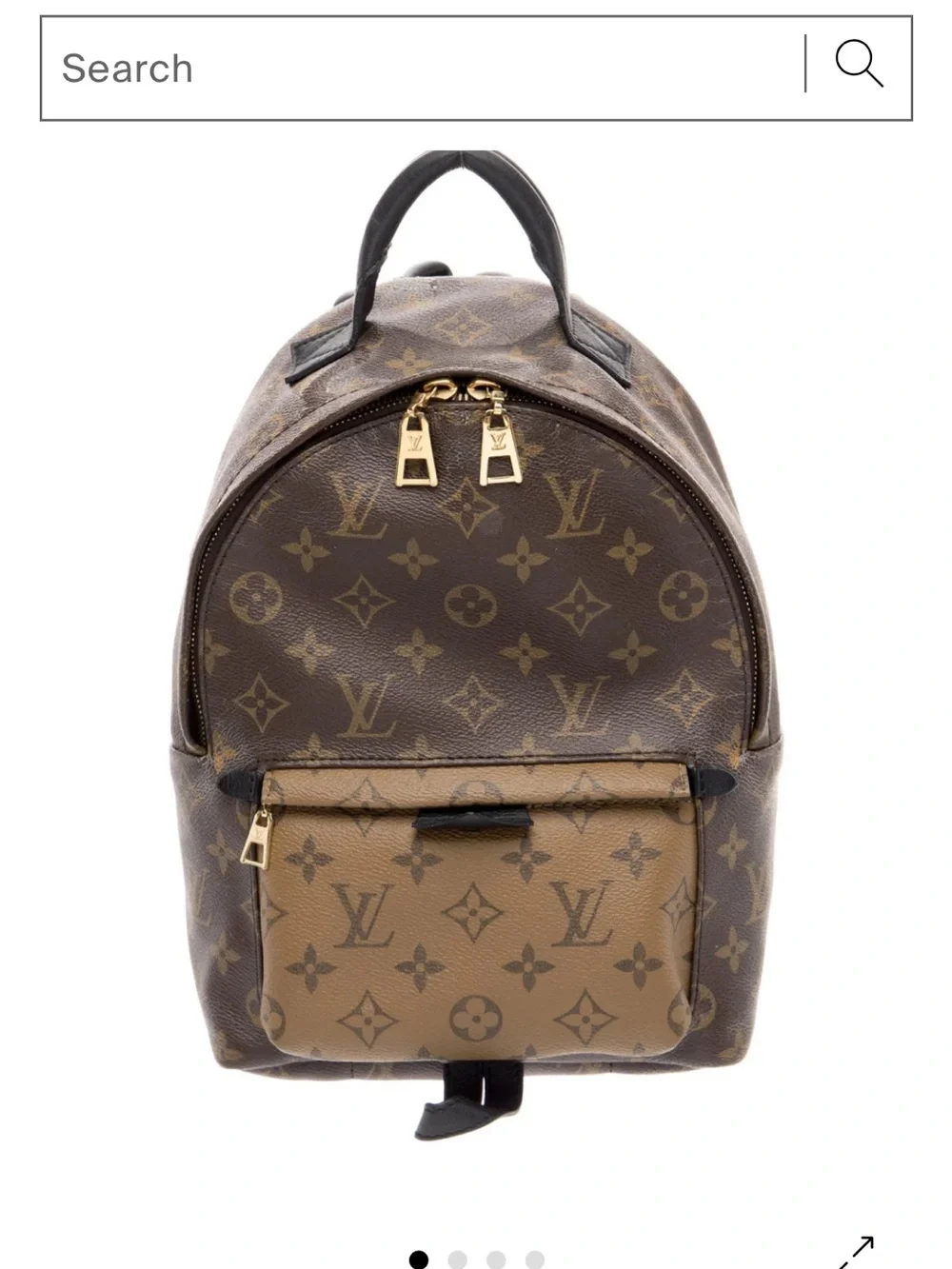 Louis Vuitton Monogram Canvas Mini Backpack in Brown and Tan